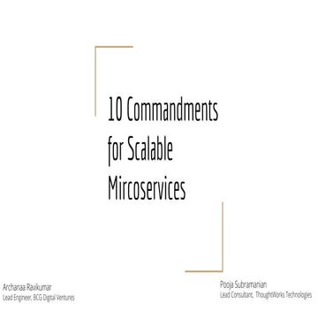 apidays LIVE JAKARTA - 10 commandments for scalable microservices by Archanaa...