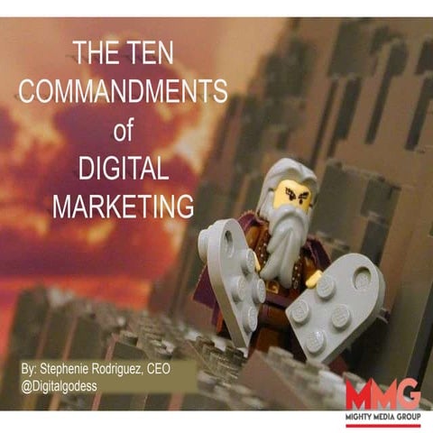 The 10 Commandments of Digital Marketing