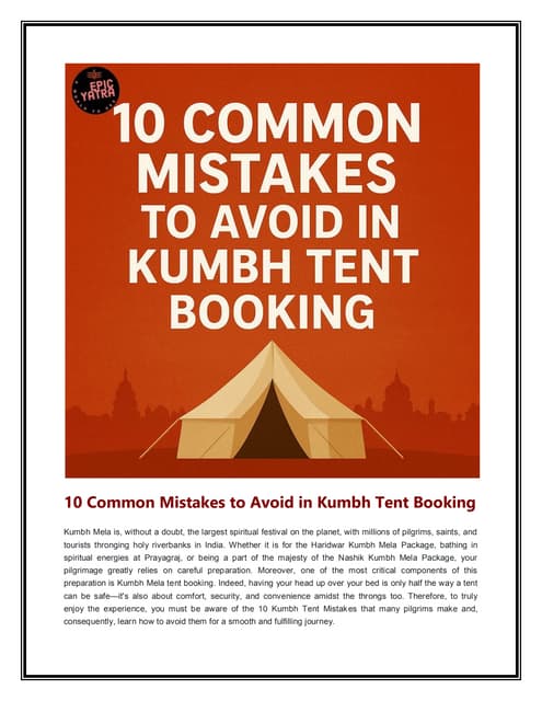 10 Common Mistakes to Avoid in Kumbh Tent Booking.pdf