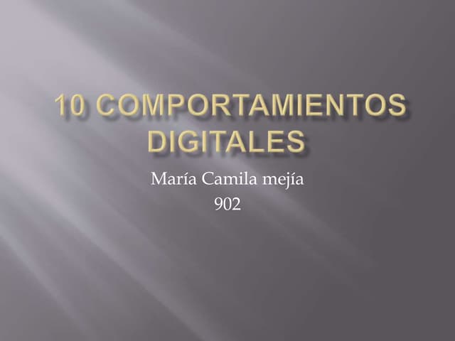 10 comportamientos digitales