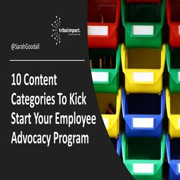 10 Content Categories To Kick Start Your Employee Advocacy Program