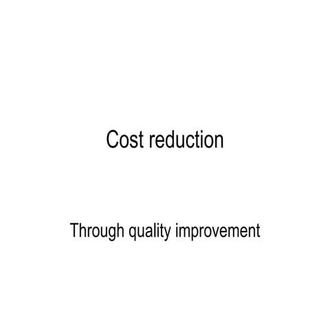 10 Cost Reduction