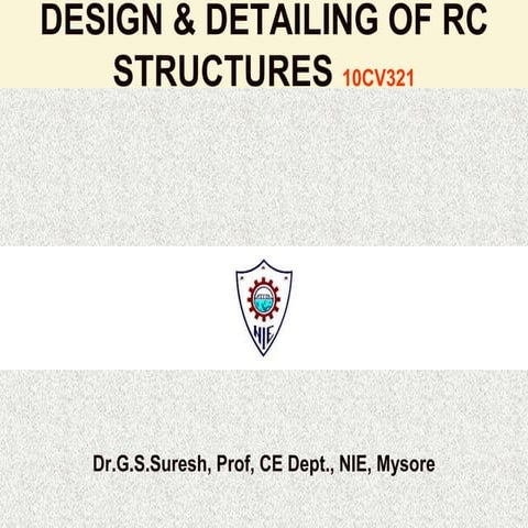 Design and Detailing of RC structures