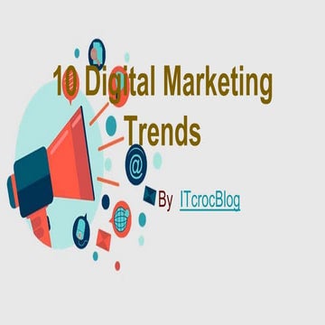 10 digital marketing trends