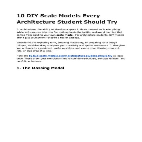 10 DIY Scale Models Every Architecture Student Should Try.pdf