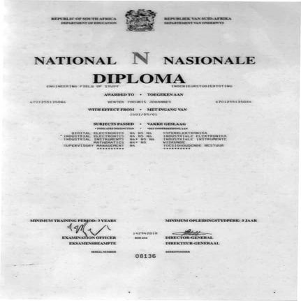 Theunis Venter National N Diploma.PDF