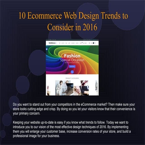 10 Ecommerce Web Design Trends of 2016