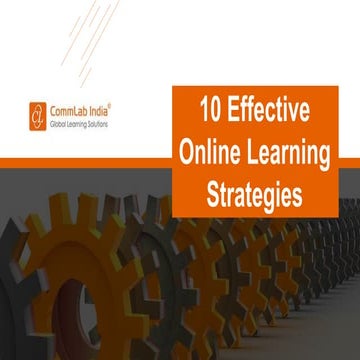 10 Effective Online Learning Strategies