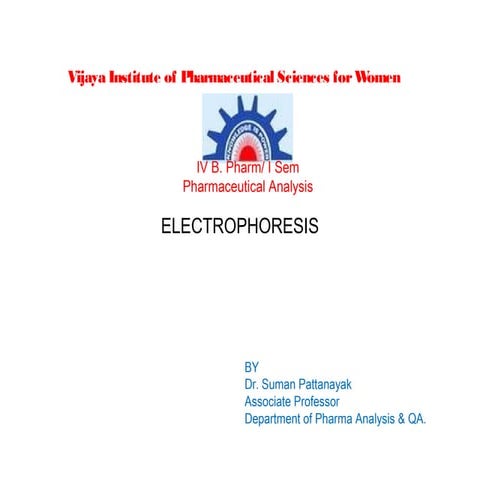 10 electrophoresis jntu pharmacy