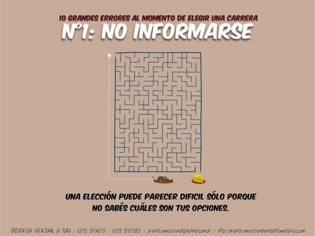 10 errores al momento de elegir una...