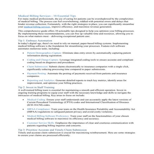 10 Essential Tips for Streamlining Your Medical Billing Services.pdf