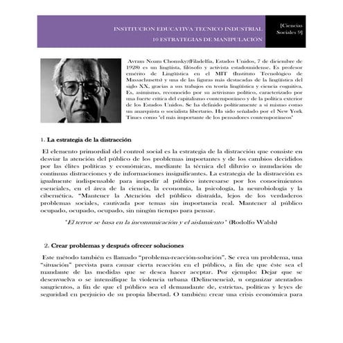 10 estrategias de manipulación