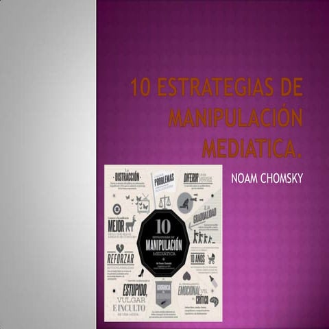 10 estrategias de manipulación mediatica