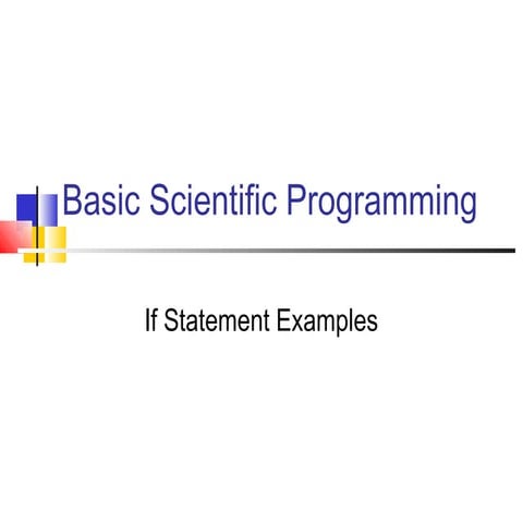 10 examples for if statement | PPT