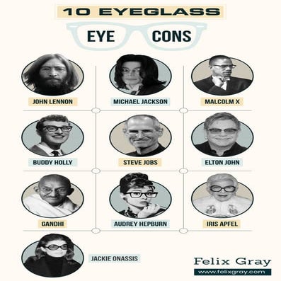 10 Eyeglass Eye-Cons: John Lennon, Malcolm X & More | PDF