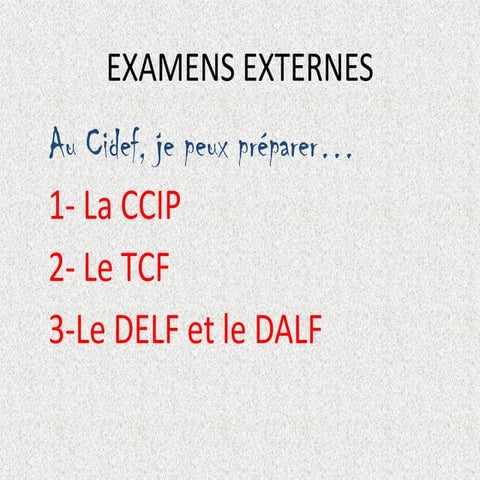 Présentation des certifications au CIDEF