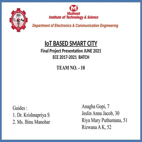 IOT BASED SMART CITY | PDF