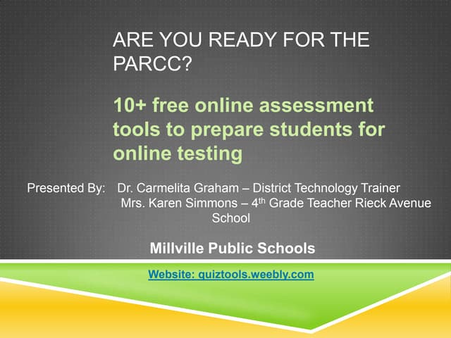 Free Online Assessment Tools to Prepare Students for PARCC