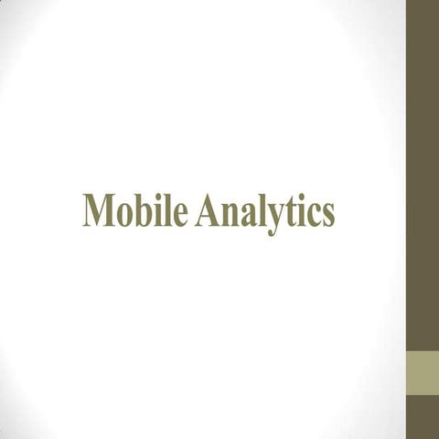 Mobile Analytics