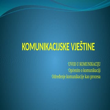 Introduction To Interpersonal Communication Pptx