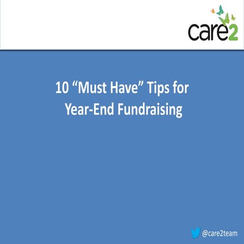10 fundraising tips slideshare