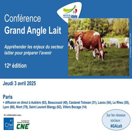 [GAL2025]  Comment l'Intelligence Artificielle (IA) transforme la R&D et les métiers de service en élevage laitier ?