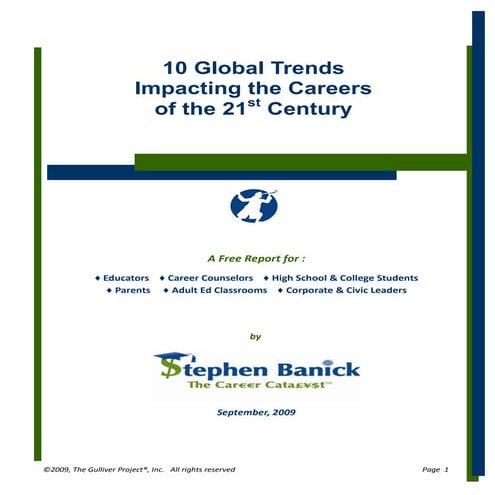 Stephen Banick - 10 Global Trends Impacting the Careers of the 21st Century