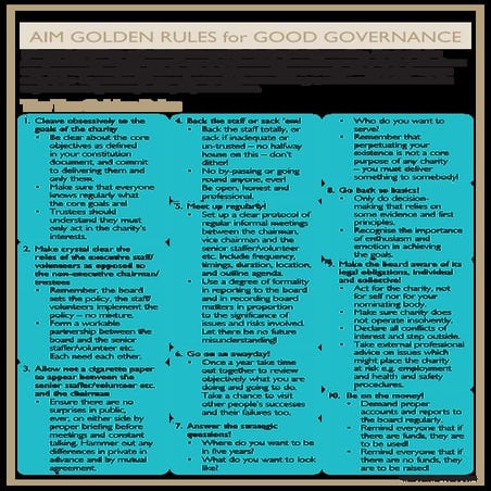10 golden rules of good governance