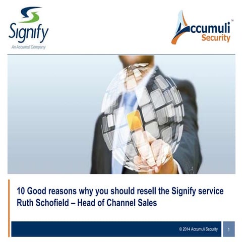 10 good reasons why you should resell the Signify service
