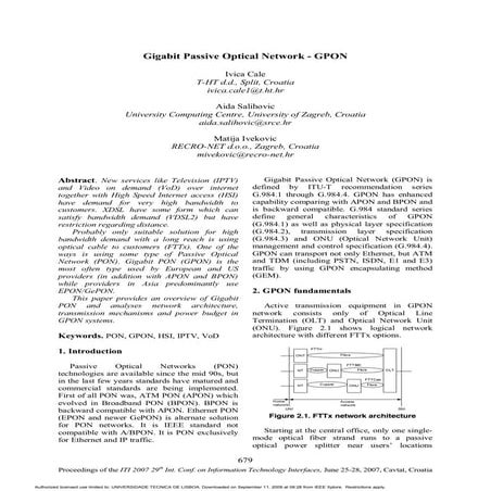 10 gpon  information technology interfaces, 2007. iti 2007. 29th internationa...