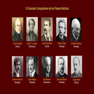 10 grandes compositores de los países nórdicos