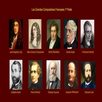 10 grandes compositores franceses   1a parte