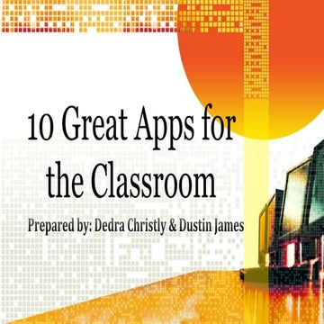 10 Great Apps for the Classroom