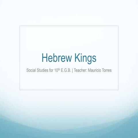 Hebrew Kings