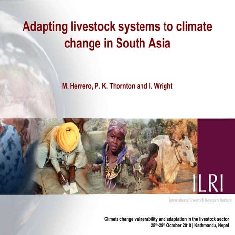 Adapting livestock systems to climate change