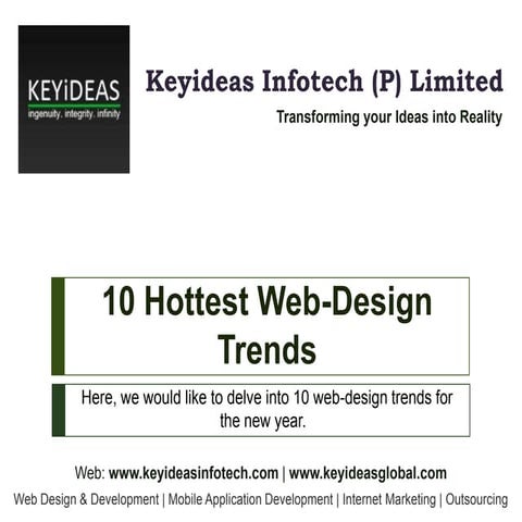 10 Hottest Web-Design Trends | Keyideas Infotech
