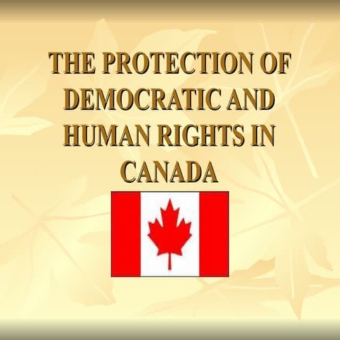 AOS 2 #10 Human Rights Protection in Canada