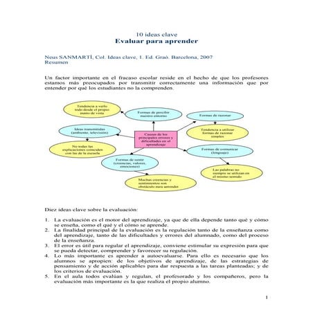10ideasclave evaluar 