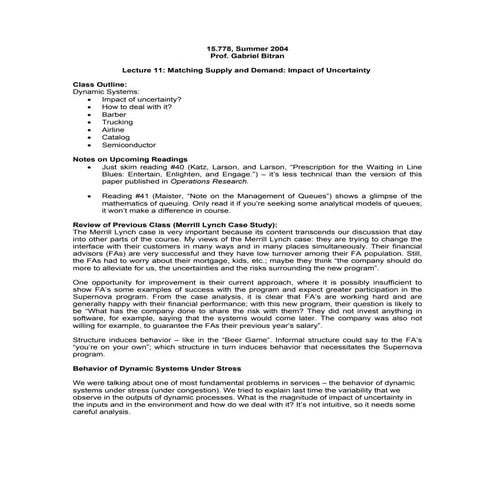 10 impact of uncertainty in matching