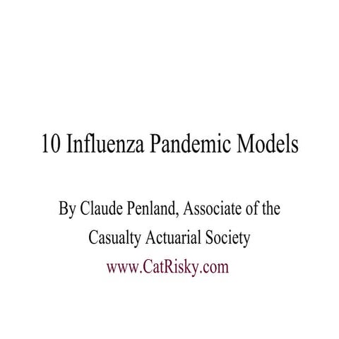Influenza flu pandemic models | PDF