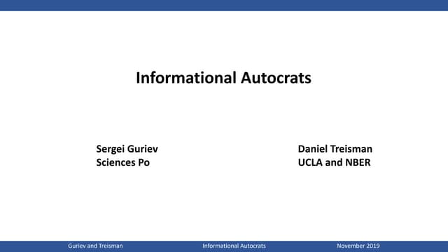 Informational Autocrats