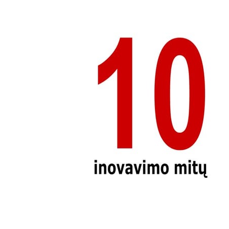 10 inovacijos mitu | PDF