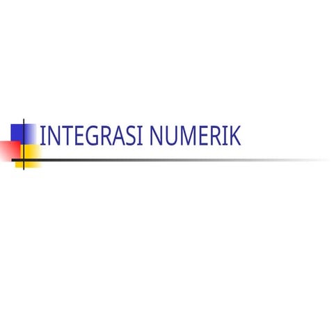 Comprehensive Guide to Numerical Integration Methods and Applications | PPT
