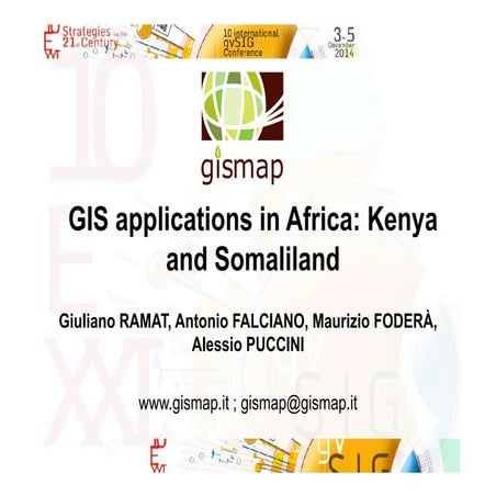 GIS applications in Africa: Kenya and Somaliland 