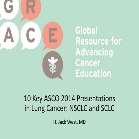 10 Key ASCO 2014 Presentations in Lung Cancer