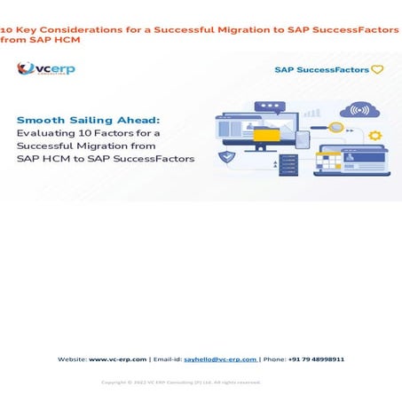 10 Key Considerations for a Successful Migration to SAP SuccessFactors from S...