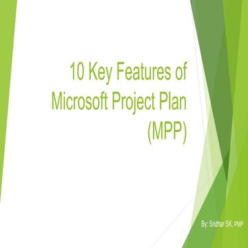 10 key features of microsoft project plan (mpp)