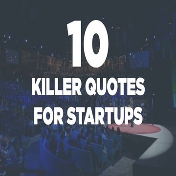 10 Killer quotes for startups