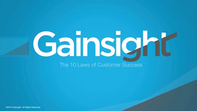 10 Laws of Customer Success