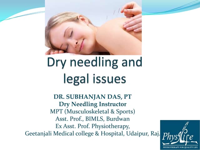 10 legalities involved in dry needling